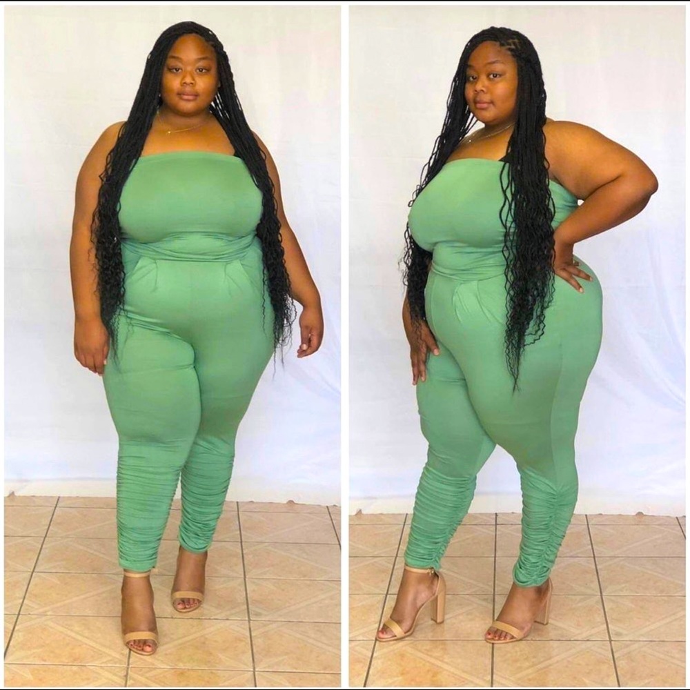 Plus Size Olive Jumpsuit
